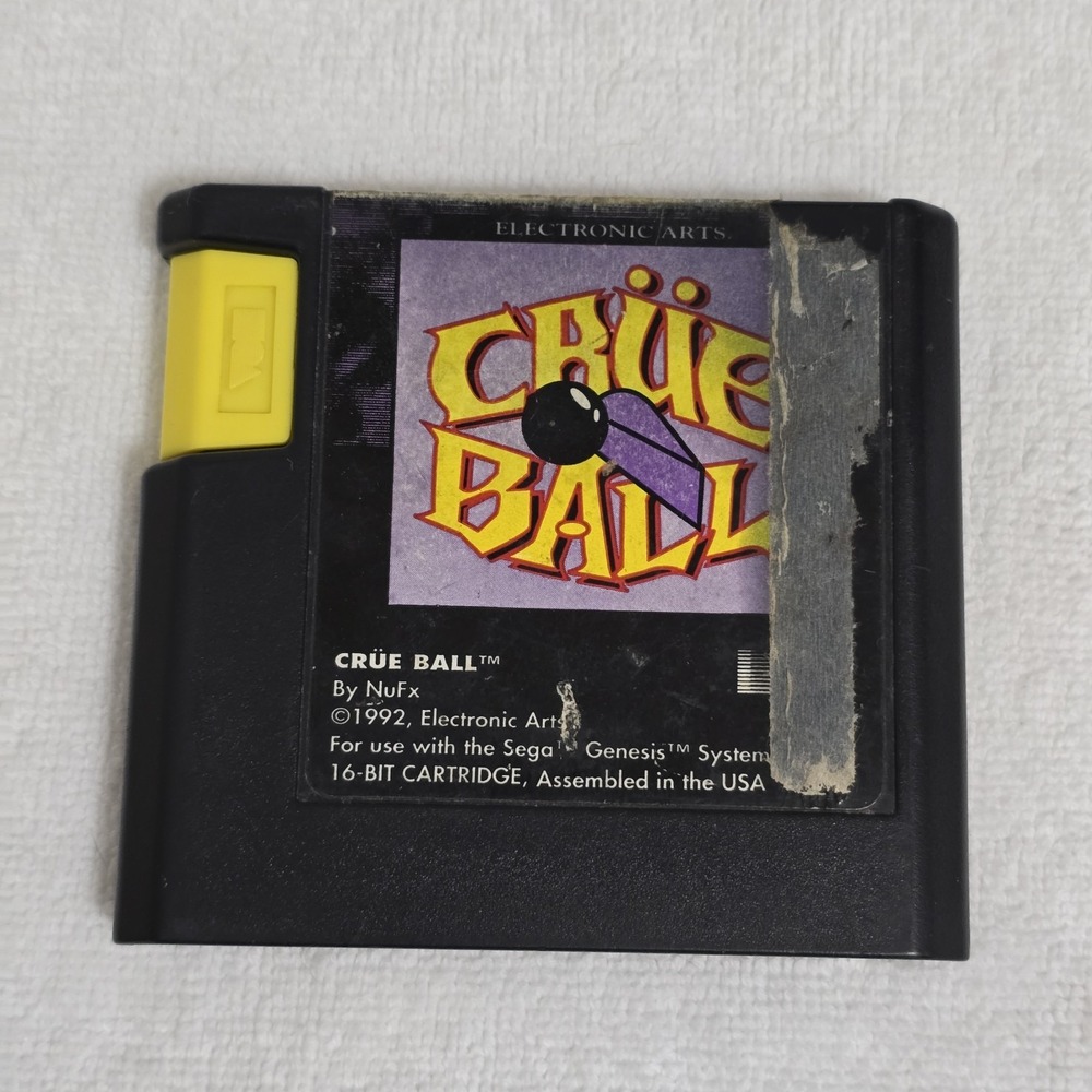 Crue Ball (Sega‎ Genesis, 1992) CARTRIDGE ONLY